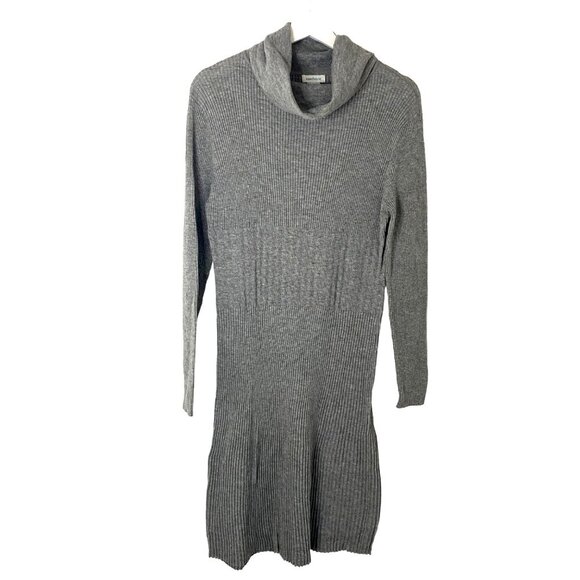 Sundance Wool Blend Dress Size L Cable Knit Stretch Cabin Winter Ski Boho Preppy - Picture 2 of 12
